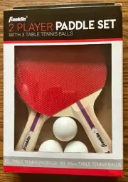 Franklin 2 Player Paddle Set with 3 Table Tennis Balls