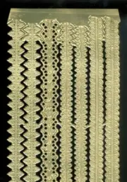 Scrap Die cut German Dresden Gold Paper Assorted Designs Border Victorian Crafts