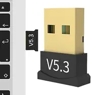 5.3 Adapter for Multiple Devices, 5.3 Wireless Receiver for PC, Wireless USB Transmitter Receiver for Computer Accessories, Wireless Dongle for Laptops, Phones, Headphones, Keyboards
