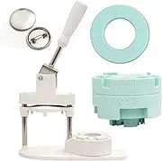 We R Memory Keepers, Button Press Kit, Includes Button Press, Cutting Inserts, Medium Circle Die, Medium Press Insert, 5 Buttons, Make Pins, Buttons, Badges, and Keychains