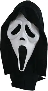 2 Piece Scream Mask for Adult, Halloween Ghost Mask Scary Mask Creepy Mask Plastic