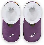 [Caihoyu] Kids Girls Boys Closed Back House Slippers Fuzzy Fleece Anti-Slip Rubber Sole Spa Slippers House Shoes Indoor Outdoor Winter Bedroom
