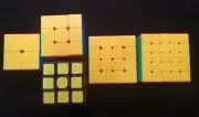 5x Speed Cube Bundle Sengso 2x2 3x3 4x4 5x5 Magic Cube Set NEW SMOOTH FIDGET TOY