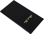 HOODANCOS Check Bill Book Restaurant Server Book Guest Check Card Holder 5.25x9 Inches Black Gold Thank You Note