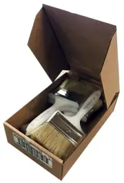 1147 4 Inch Solvent-Proof Chip Brushes, Bulk Pack of 6