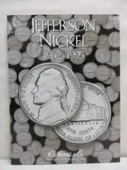 H.E. Harris Tri-Fold Coin Folder #2680 Jefferson Nickels Volume 2 1962-1995