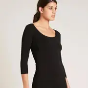 Boody 3/4 Sleeve Scoop Top | Flora & Fauna AU