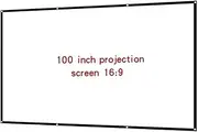 Screen Simple Folding Projector Milk Silk Soft Screen 16:9 Portable Outdoor High-Definition Movie Projection Fabric Smart Home(100 inch)
