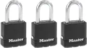 Master Lock Black Magnum Keyed-Alike Padlocks with All-Weather Cover, Outdoor