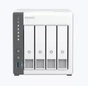 QNAP TS4334G ARM 4 Core CortexA55 4 Bay 4GB Network Attached Storage NAS, White