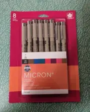 Sakura Pigma Micron Pen 05 Coloured pens 8 pack .45mm