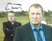 John Nettles and Kevin R. McNally signed 10" x 8" photo - Midsomer Murders P3