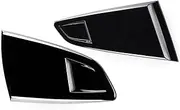 Pair Car Side Window Quarter Rear Louver Scoops Side Vent Scoop Cover Trim Compatible for Ford Mustang 2 Door 2015-2020 for Coupe Model