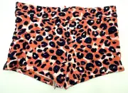 Art Class Swim Bottom Girls XL 14 Brown Blue Leopard