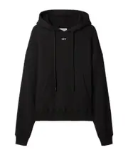 Off-White Logo Printed Drawstring Hoodie S,XS,L,M Black