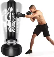 Heavy Punching Bags for Adults - 69" Freestanding Boxing Bag with Stand for Men