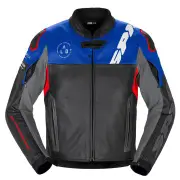 Dp Progressive Leather Jacket Black Red Blue