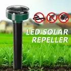Ultrasonic Solar Snake Repeller Plus Multi Pulse Pest Rodent Repellent Yard