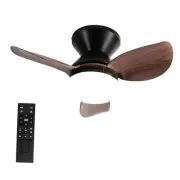 20" Small Ceiling Fans with Lights,Flush Mount Ceiling Fan with Remote(Beeps