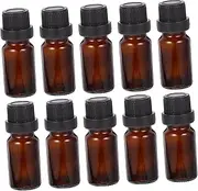 NOLITOY Tight Seal 10ml Essential Oil Glass Bottles 20pcs Set Sturdy Safe for Cosmetics Perfume Storage