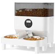 Elevated Automatic Cat Feeders for 2 Cats - 5L Timed Cat Food Dispenser with ...