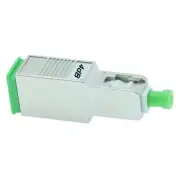 4dB SC APC Connector Fiber Optic Optical Attenuator Single Mode Metal Green