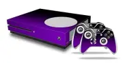 Skin XBOX One S Console Controller Smooth Fades Purple Black