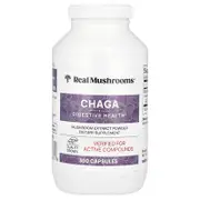 Real Mushrooms, Chaga, Mushroom Extract Powder, 300 Capsules
