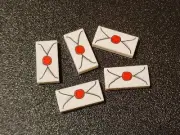 5x NEW LEGO Letters Envelopes For Minifigures