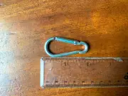 Mini Carabiner Clip Snap Hook 1 3/4 " Length Aluminum
