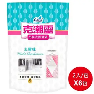 【花仙子】★ 克潮靈吊掛除濕袋 去霉味 200ML 2入x6包★