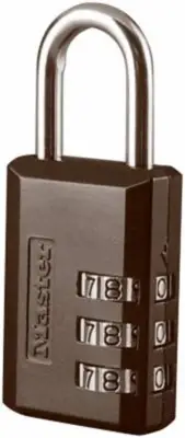Master Lock 647D Steel 3-Dial Combination Padlock 1.18 L x 1.8 H in. (Pack of 5)