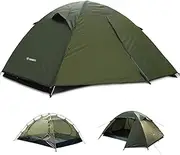 Backpacking Tent for Camping 2/3/4 Person Hiking Ultralight Tent for Waterproof Windproof Outdoor Tents Easy Setup Two Doors Double Layer Lightweight Instant Tents