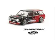 1:10 RC Clear Lexan Body Shell Classic Datsun 510 Wagon Datto 1600 -Advan Decals