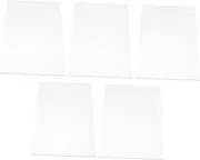 jojofuny 5Pcs Acrylic Board for DIY Wedding Decoration Blank Painting Sign for Elegant Wedding Decor Acrylic Signboard for Custom Messages