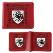 New House Targaryen Sigil GAME OF THRONES BiFold Wallet GoT Credit Card Billfold