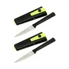 2 x Wiltshire Staysharp Steel Paring Knife (9cm)+Self Sharpening System WI-41160