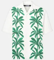 [Jacquemus] Jacquemus Jean printed cotton shirt UK 16 white