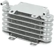 APTPKGDFDK Universal Motorcycle Cooling Small Oil Cooler Silver SO-01 Oil Cooler