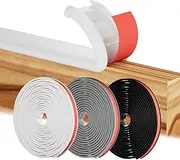 Ormein U Shape Furniture Edge Banding Worktop Edging Strip Plinth Sealing Strip Self Adhesive Edging Strip for Furniture Cabinet Shelf MDF Panel Plywood (16mm/2M,White)