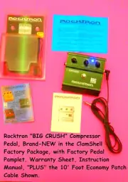 ROCKTRON BIG CRUSH COMPRESSOR effect pedal NEW in Factory package CLOSEOUT SALE