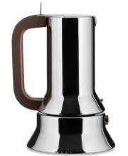Alessi 9090 Espresso Coffee Maker - 1 Cups - 18/10 Stainless Steel