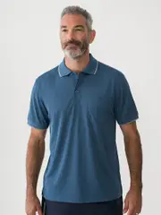Cougars Quick Dry Textured Polo Petrol