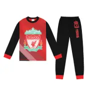 Liverpool FC Boys Pyjamas Long Sublimation Kids OFFICIAL Football Gift Red 13-14 Years