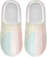Women's Memory Foam Spa Slippers Plush Lining Non-Slip Warm Home Slippers Hotel Travel Bedroom Airplane Party S