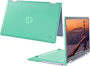 mCover Hard Case ONLY Compatible for 2024~2025 14" HP Chromebook x360 14B-CD0000 Series Laptop Computers (NOT Fitting Any Other HP Chromebook & Windows Notebook PC)- Green