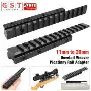 Dovetail Weaver Picatinny Rail Adapter Extend 11mm to 20mm Tactical Scope Mount