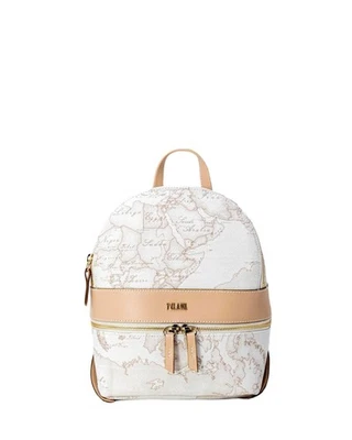 Alviero Martini Prima Classe Geo Classic Backpack Small Women White Bags