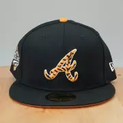 New Era Atlanta Braves Size 7 1/4 Tiger Fill 1995 World Series Fitted Hat Cap
