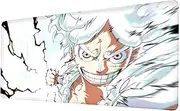 Anime Mouse Pad Luffygear 5,Extended Gaming Desk Pad with Stitched Edges, Large Mouse Mat with Non-Slip Rubber Base for Work & Gaming, Office & Home, 31.5x15.7 inch